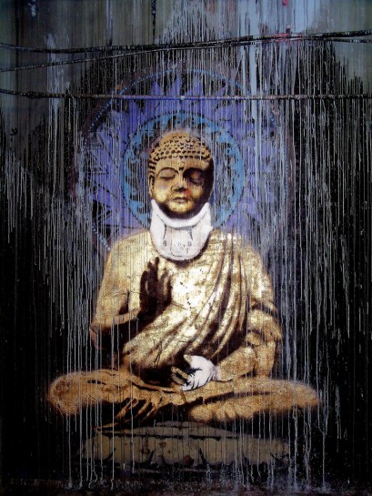 Banksy Buddha